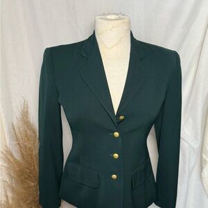 Elegant Dark Green Women's Blazer